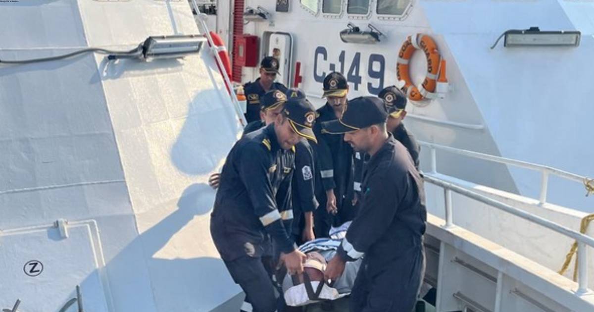 Indian Coast Guard carries out mid-sea evacuation off Diu coast